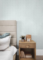 160410WR geometric peel and stick wallpaper bedroom from Surface Style