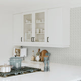 160412WR geometric peel and stick wallpaper kitchen from Surface Style