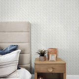 160412WR geometric peel and stick wallpaper bedroom from Surface Style