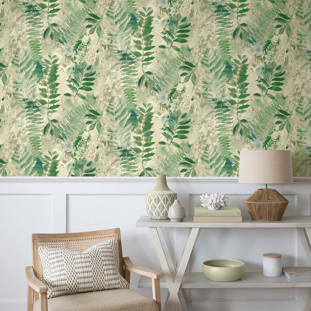 
                  
                    160421WR botanical peel and stick wallpaper entryway from Surface Style
                  
                