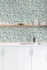 160430WR terrazzo peel and stick wallpaper kitchen from Surface Style