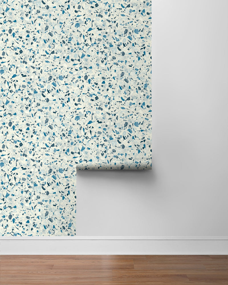 160430WR terrazzo peel and stick wallpaper roll from Surface Style