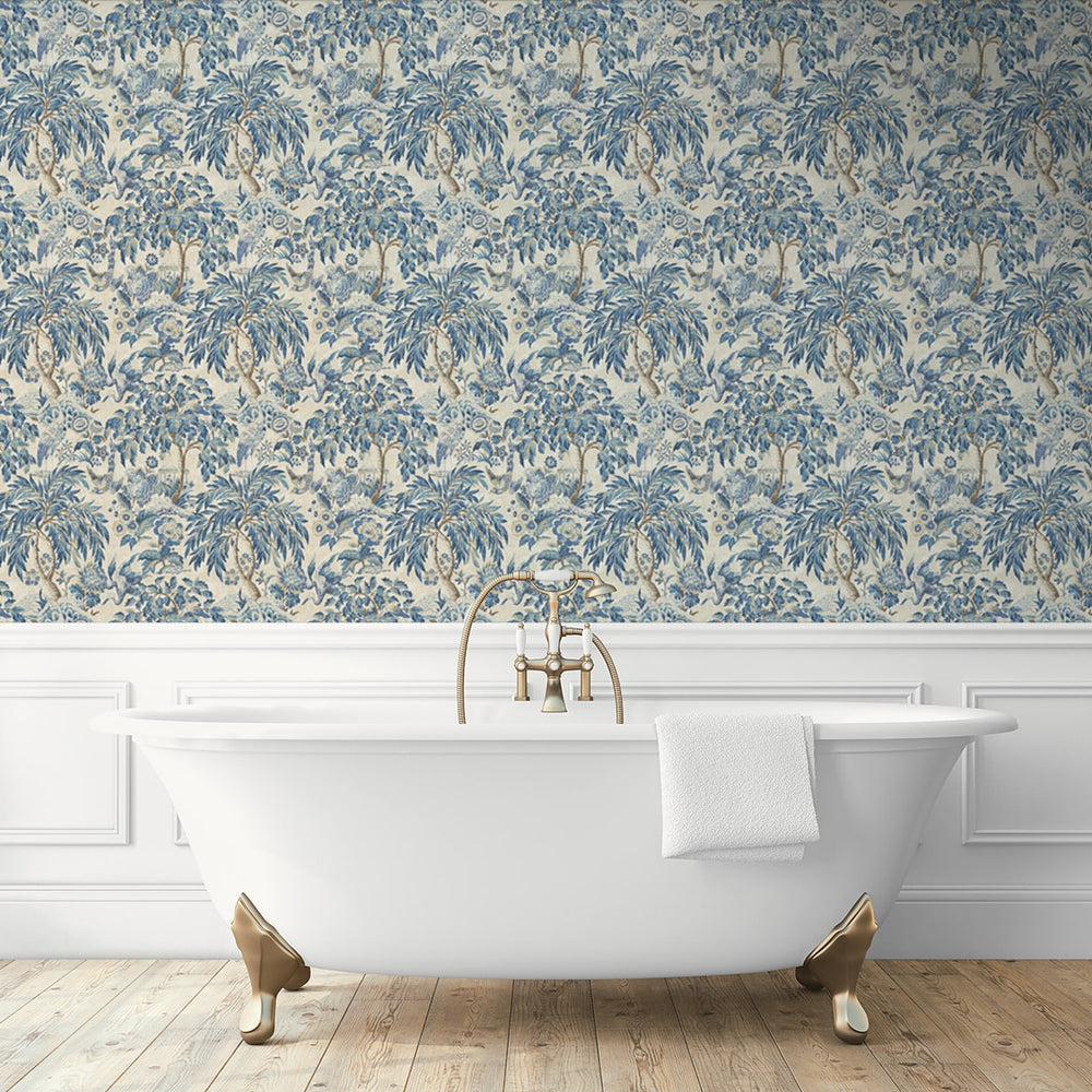 
                  
                    160440WR vintage peel and stick wallpaper bathroom from Surface Style
                  
                
