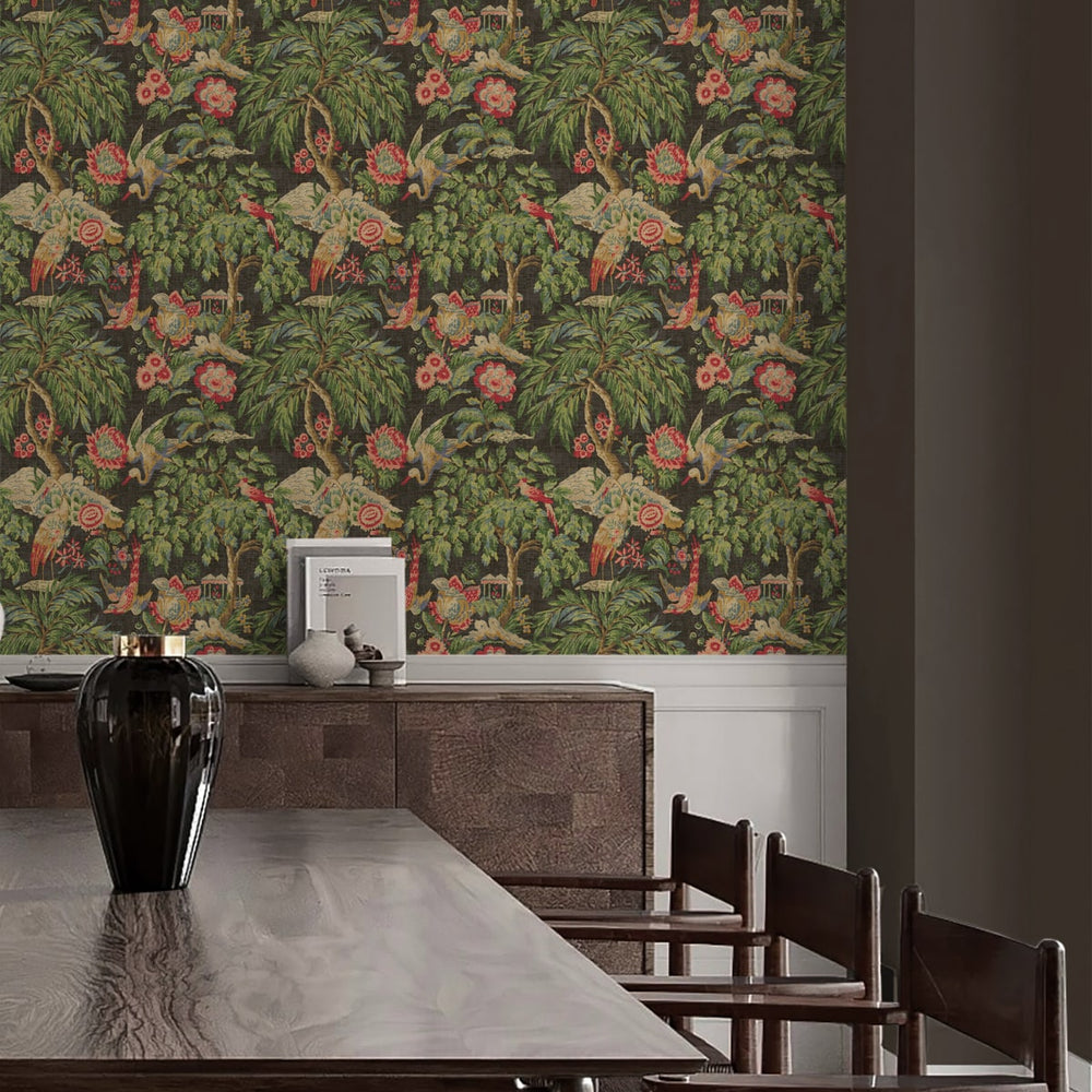 
                  
                    160441WR vintage peel and stick wallpaper dining room from Surface Style
                  
                