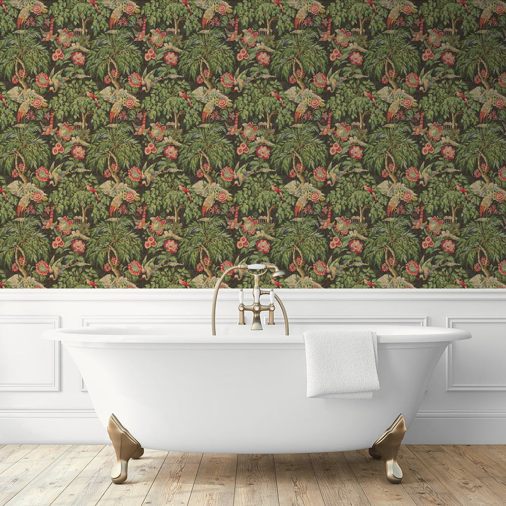 
                  
                    160441WR vintage peel and stick wallpaper bathroom from Surface Style
                  
                