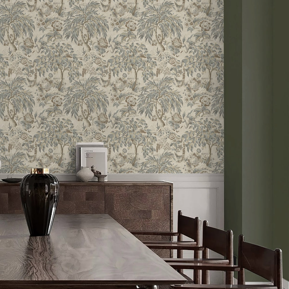 
                  
                    160442WR vintage peel and stick wallpaper dining room from Surface Style
                  
                