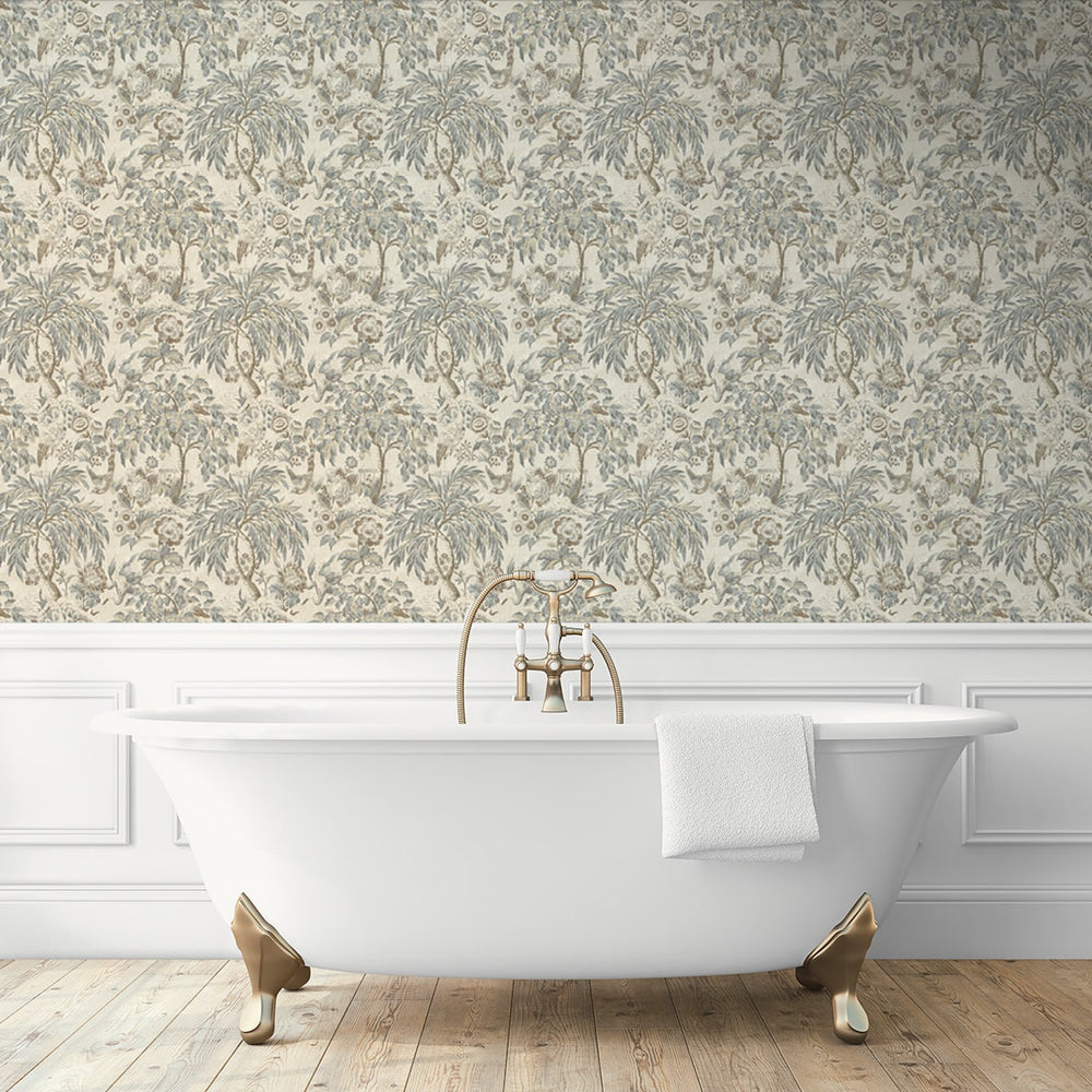 
                  
                    160442WR vintage peel and stick wallpaper bathroom from Surface Style
                  
                