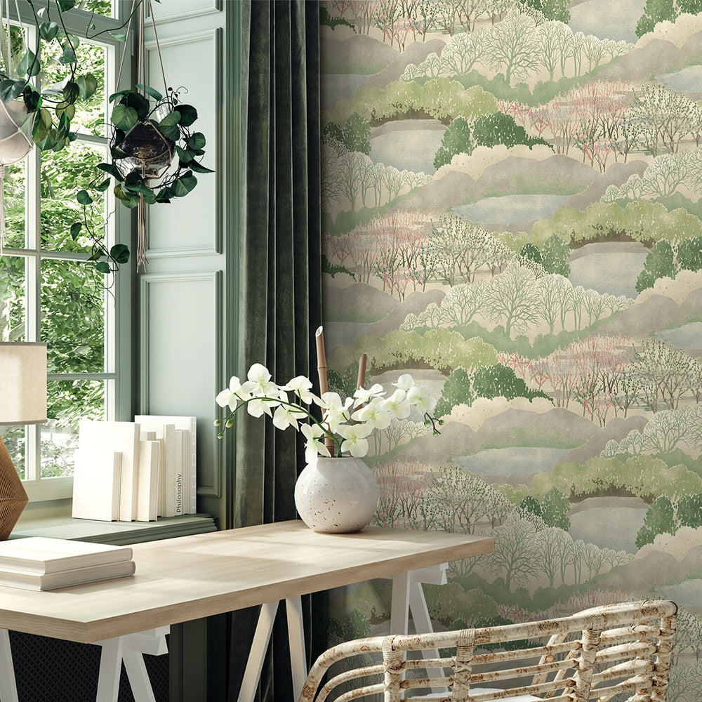
                  
                    160450WR botanical peel and stick wallpaper office from Surface Style
                  
                