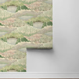 160450WR botanical peel and stick wallpaper roll from Surface Style
