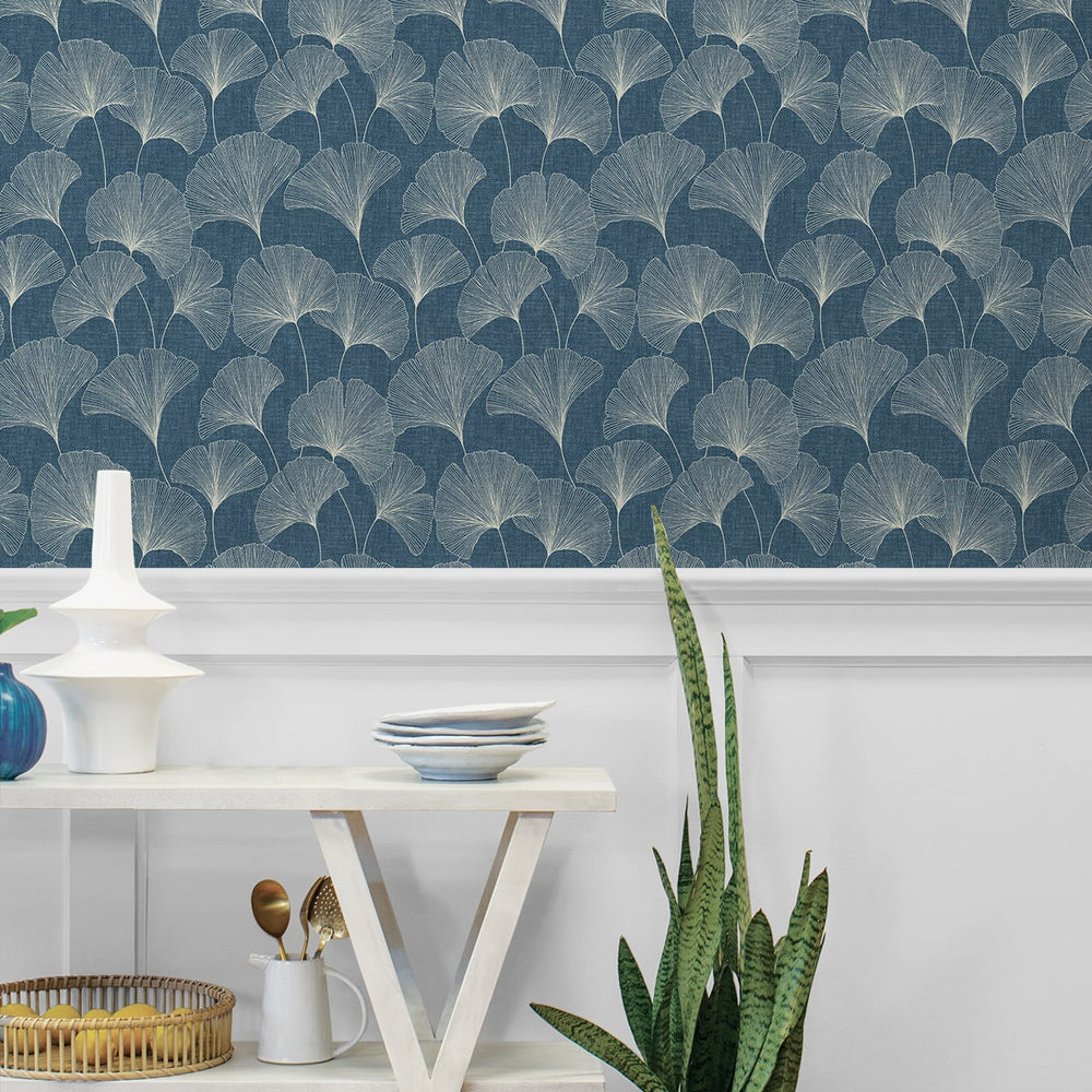 
                  
                    160460WR gingko leaf peel and stick wallpaper dining room from Surface Style
                  
                