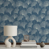 160460WR gingko leaf peel and stick wallpaper decor from Surface Style