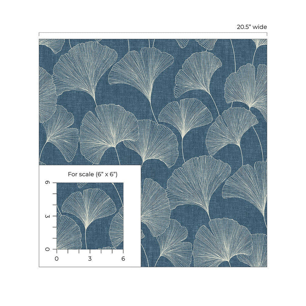 
                  
                    160460WR gingko leaf peel and stick wallpaper scale from Surface Style
                  
                