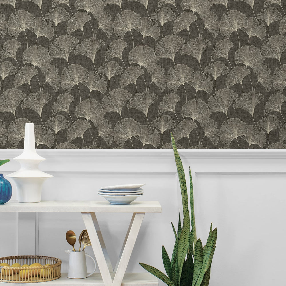 
                  
                    160461WR gingko leaf peel and stick wallpaper dining room from Surface Style
                  
                