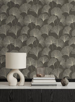 160461WR gingko leaf peel and stick wallpaper decor from Surface Style