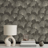 160461WR gingko leaf peel and stick wallpaper decor from Surface Style