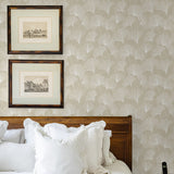 160462WR gingko leaf peel and stick wallpaper bedroom from Surface Style