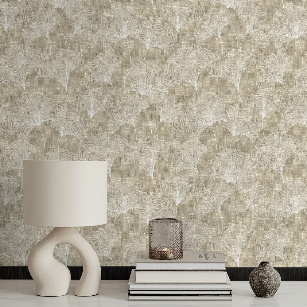 
                  
                    160462WR gingko leaf peel and stick wallpaper decor from Surface Style
                  
                