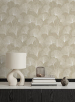 160462WR gingko leaf peel and stick wallpaper decor from Surface Style