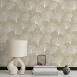 160462WR gingko leaf peel and stick wallpaper decor from Surface Style
