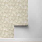 160462WR gingko leaf peel and stick wallpaper roll from Surface Style