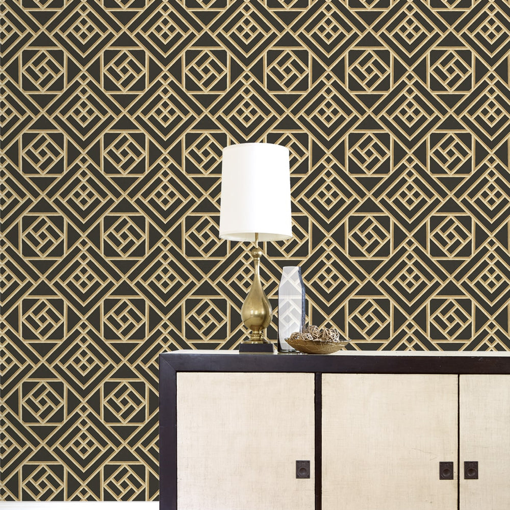 
                  
                    160470WR lattice peel and stick wallpaper entryway from Surface Style
                  
                