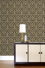 160470WR lattice peel and stick wallpaper entryway from Surface Style
