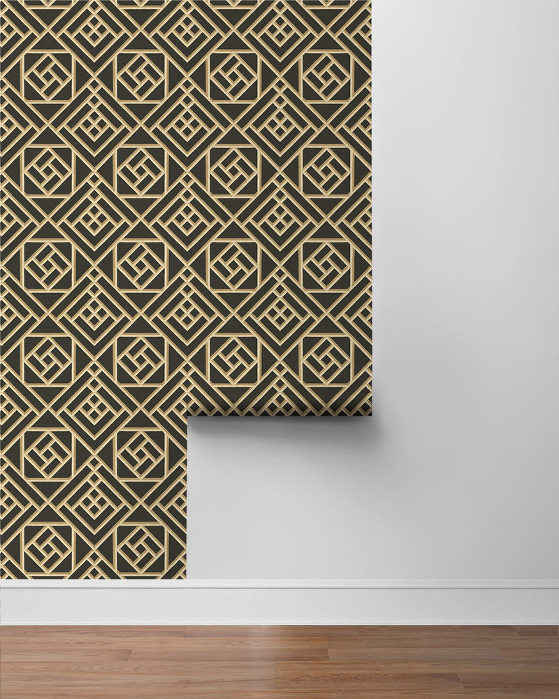 160470WR lattice peel and stick wallpaper roll from Surface Style