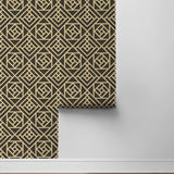160470WR lattice peel and stick wallpaper roll from Surface Style