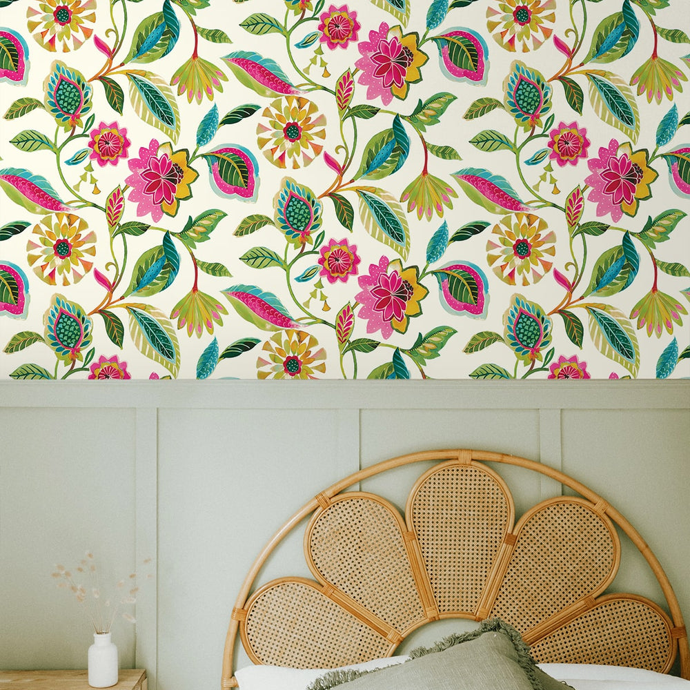 
                  
                    160480WR floral peel and stick wallpaper bedroom from Surface Style
                  
                