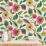 160480WR floral peel and stick wallpaper decor from Surface Style