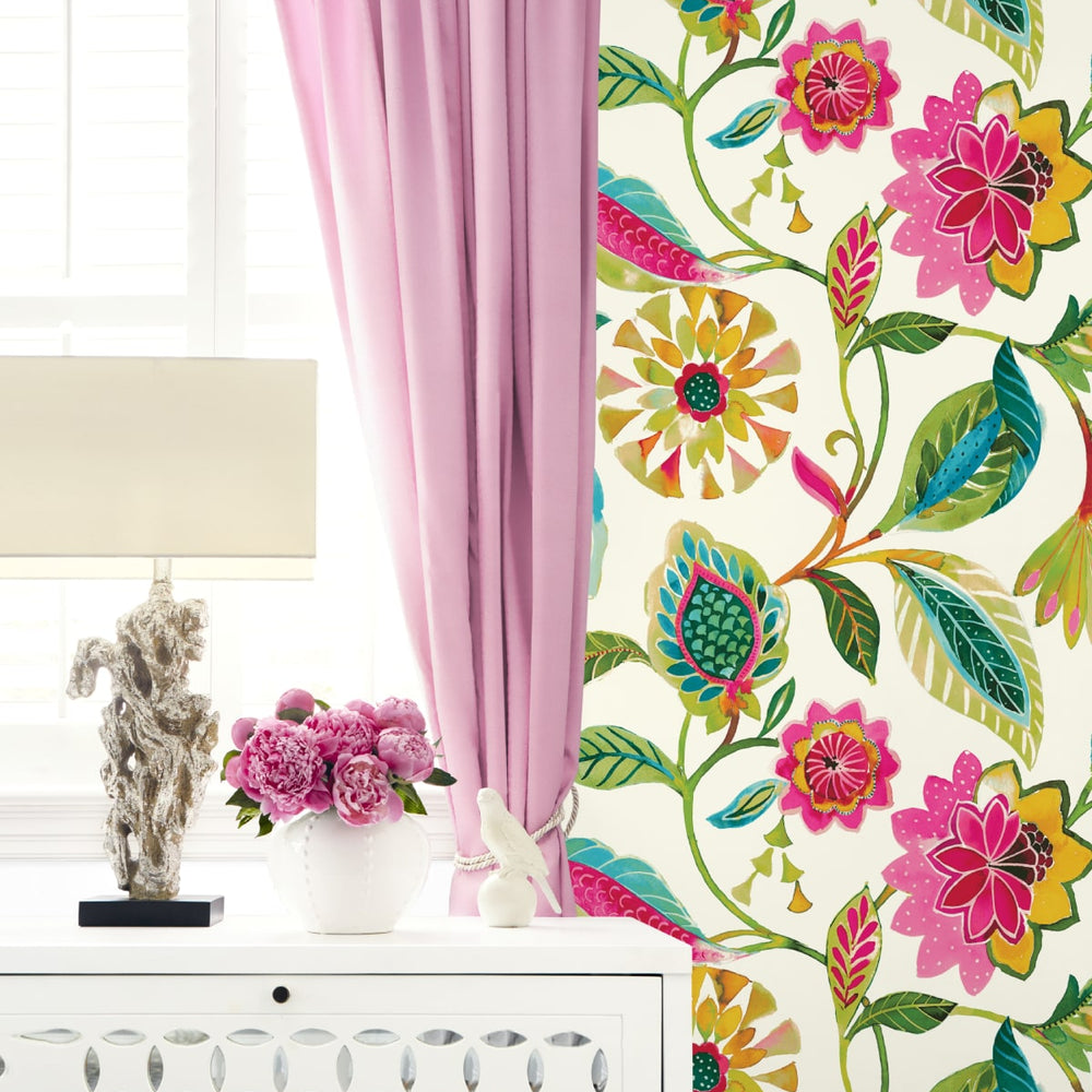 
                  
                    160480WR floral peel and stick wallpaper accent from Surface Style
                  
                
