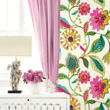 160480WR floral peel and stick wallpaper accent from Surface Style