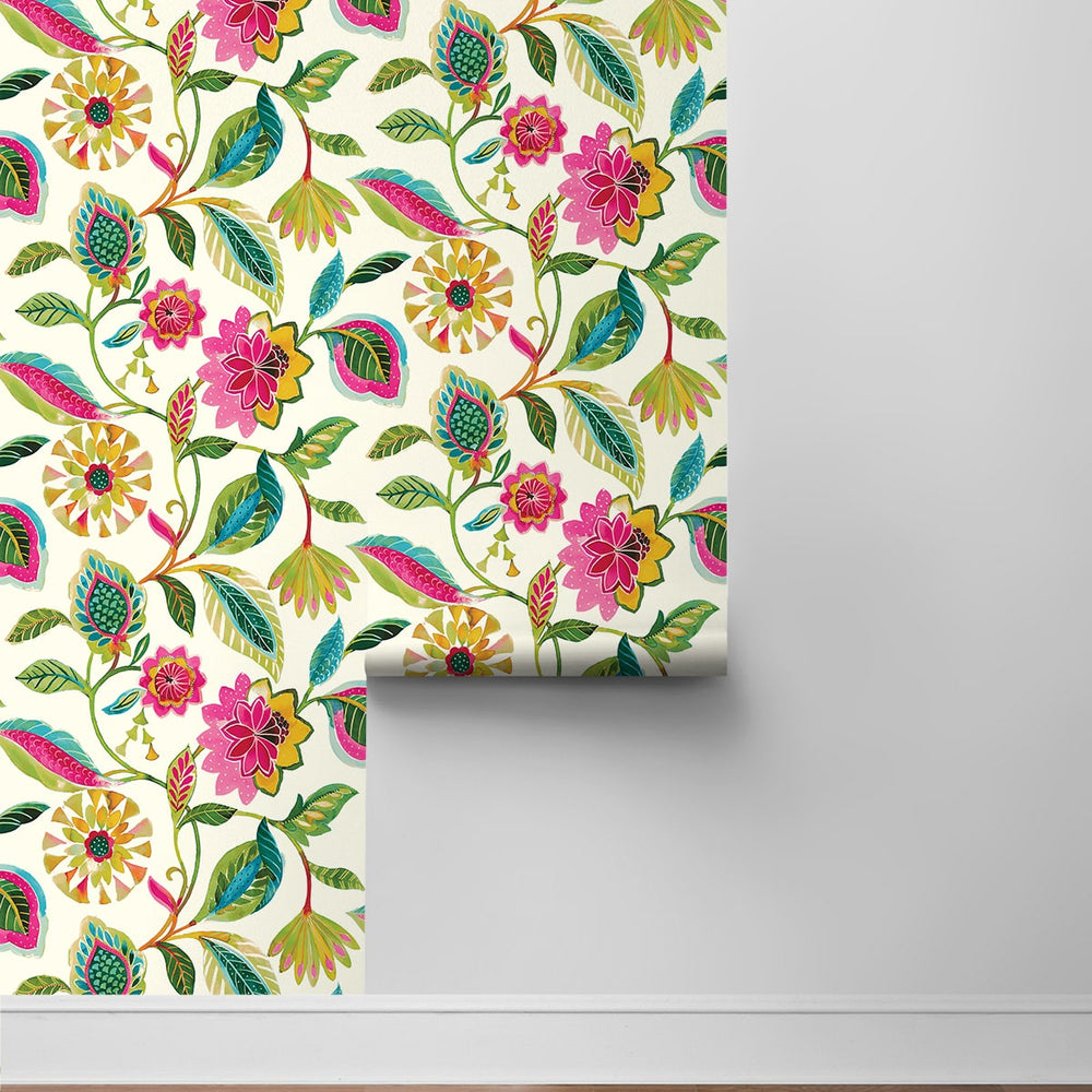 
                  
                    160480WR floral peel and stick wallpaper roll from Surface Style
                  
                