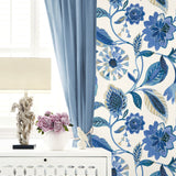160481WR floral peel and stick wallpaper accent from Surface Style