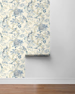 160490WR chinoiserie peel and stick wallpaper roll from Surface Style