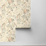 160491WR chinoiserie peel and stick wallpaper roll from Surface Style