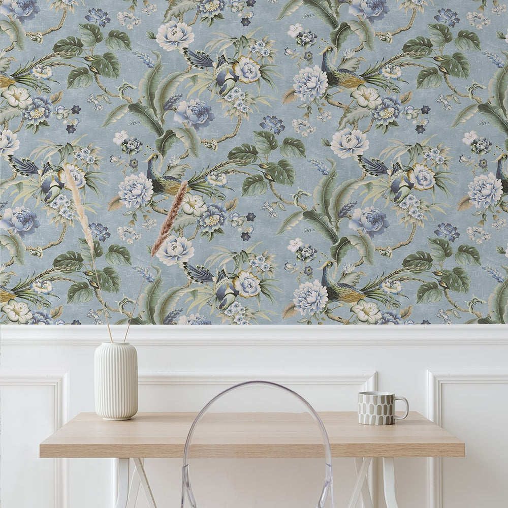 
                  
                    160500WR chinoiserie peel and stick wallpaper office from Surface Style
                  
                
