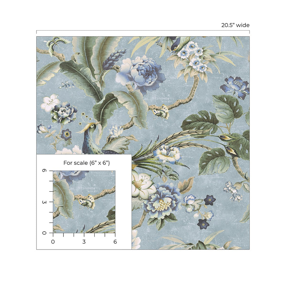 
                  
                    160500WR chinoiserie peel and stick wallpaper scale from Surface Style
                  
                