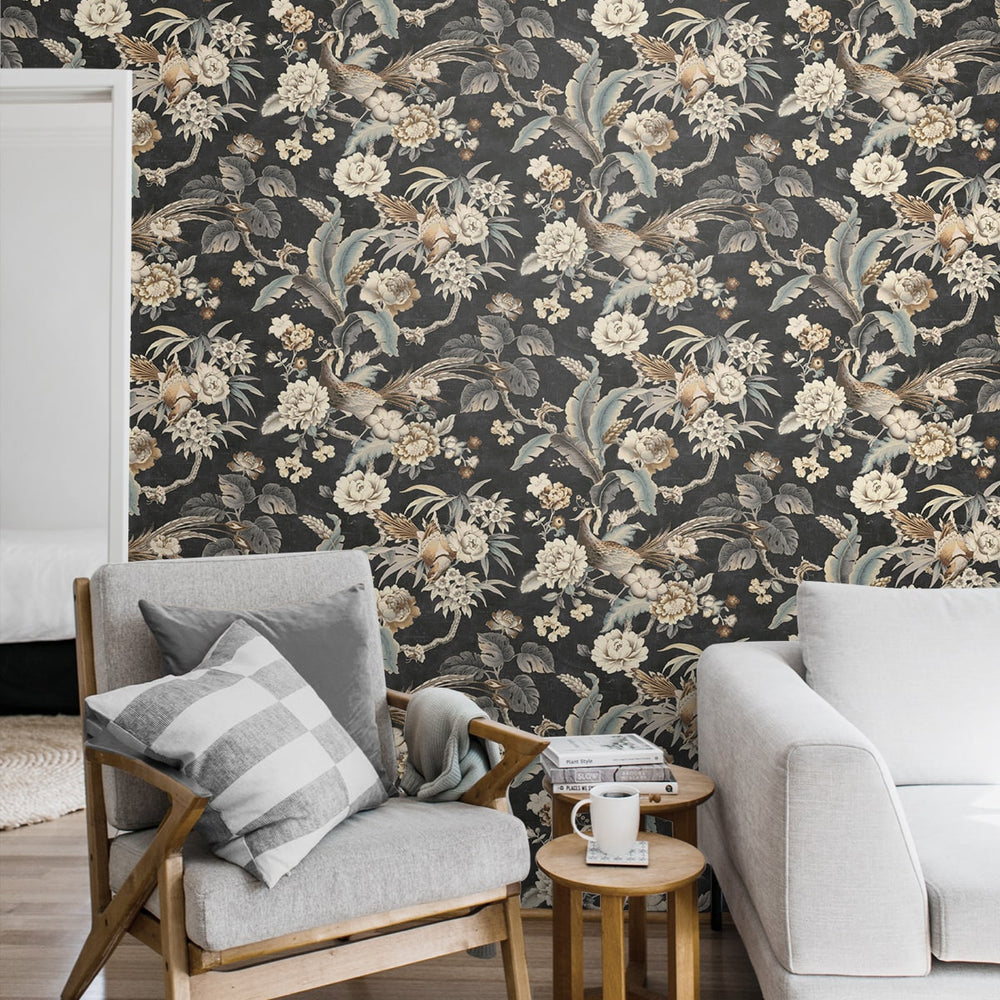 
                  
                    160501WR chinoiserie peel and stick wallpaper living room from Surface Style
                  
                