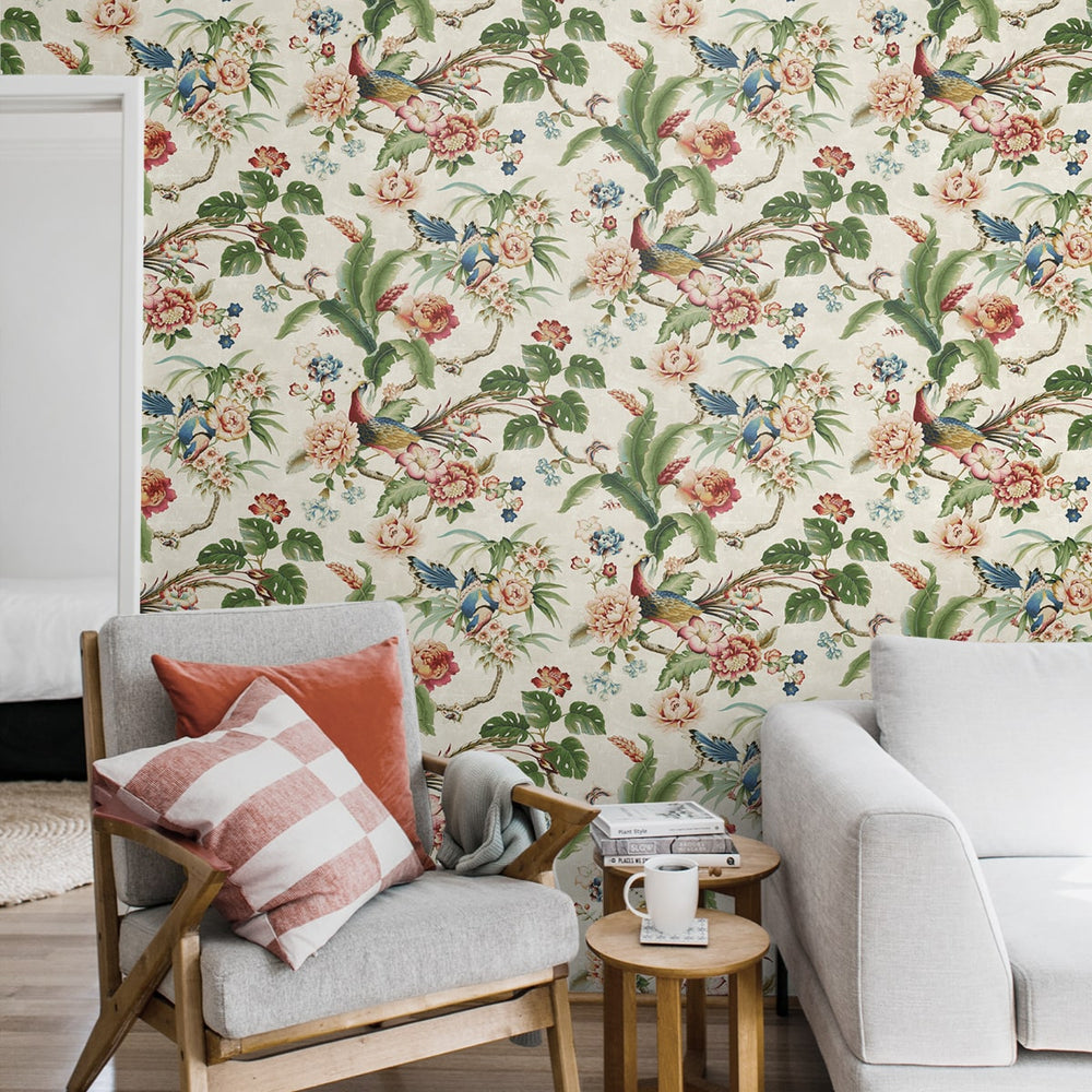
                  
                    160502WR chinoiserie peel and stick wallpaper living room from Surface Style
                  
                