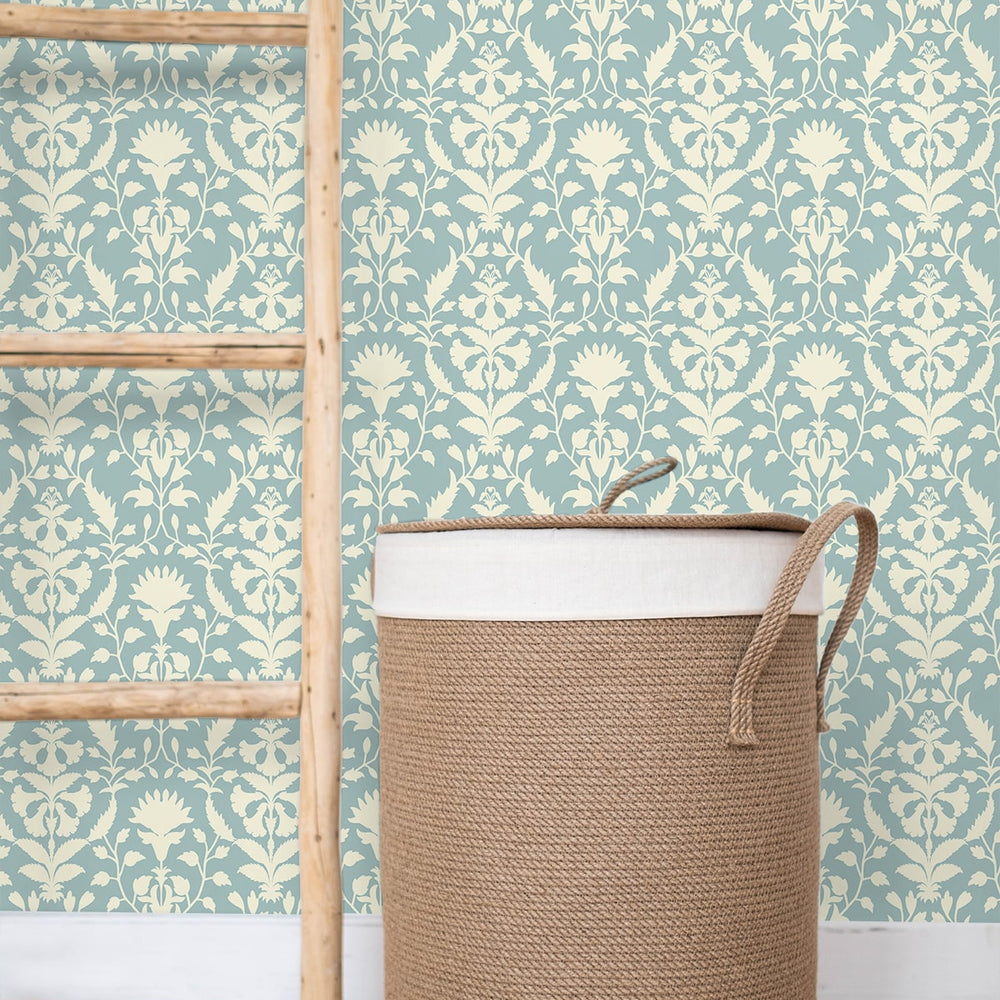 
                  
                    160510WR floral peel and stick wallpaper laundry room from Surface Style
                  
                