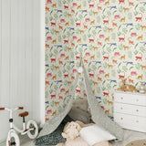 160520WR animal peel and stick wallpaper kids bedroom from Surface Style
