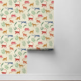 160520WR animal peel and stick wallpaper roll from Surface Style