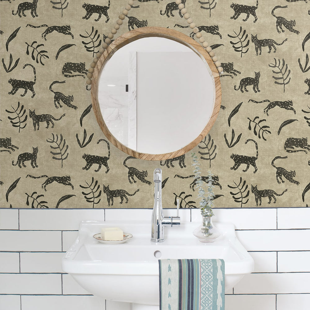 
                  
                    160521WR animal peel and stick wallpaper bathroom from Surface Style
                  
                