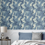 160530WR abstract peel and stick wallpaper bedroom from Surface Style