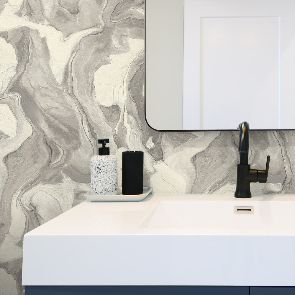 
                  
                    160531WR abstract peel and stick wallpaper bathroom from Surface Style
                  
                