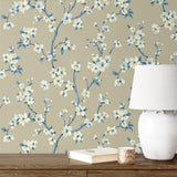 160540WR floral peel and stick wallpaper decor from Surface Style