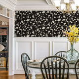 160541WR floral peel and stick wallpaper dining room from Surface Style