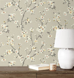 160542WR floral peel and stick wallpaper decor from Surface Style