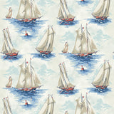 160550WR nautical boat peel and stick wallpaper from Surface Style